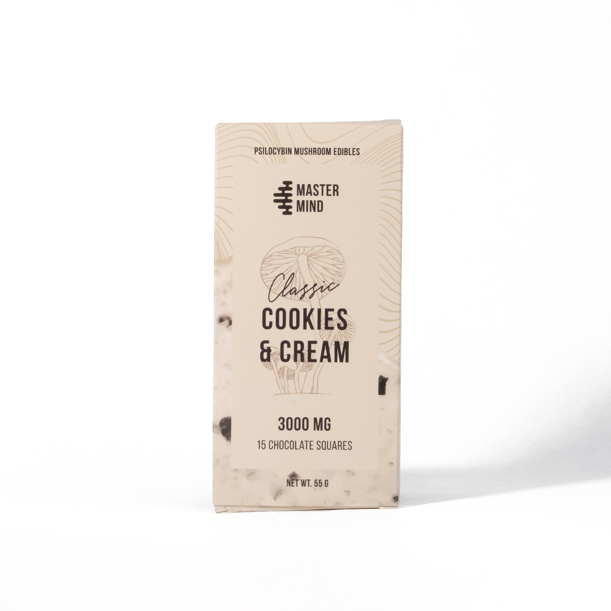 Mastermind - Funghi Chocolate Bar (3000mg) - Cookies & Cream