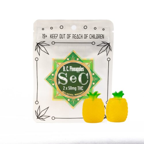 SeC THC Gummies - BC Pineapples (2x50mg)