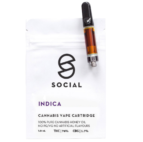 Social - Honey Oil Cartridge (1ML) - Indica
