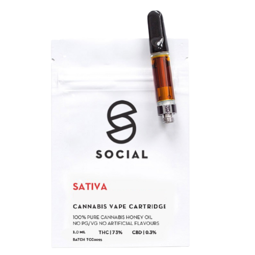 Social - Honey Oil Cartridge (1ML) - Sativa