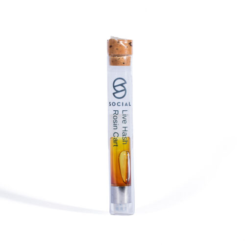 Social Live Hash Rosin Cart – 1.0g is a premium solventless vape cartridge made from live hash rosin, preserving the natural terpenes and cannabinoids for rich flavor and smooth vapor. Compatible with standard 510-thread batteries, it delivers clean, potent effects and an authentic full-spectrum cannabis experience.