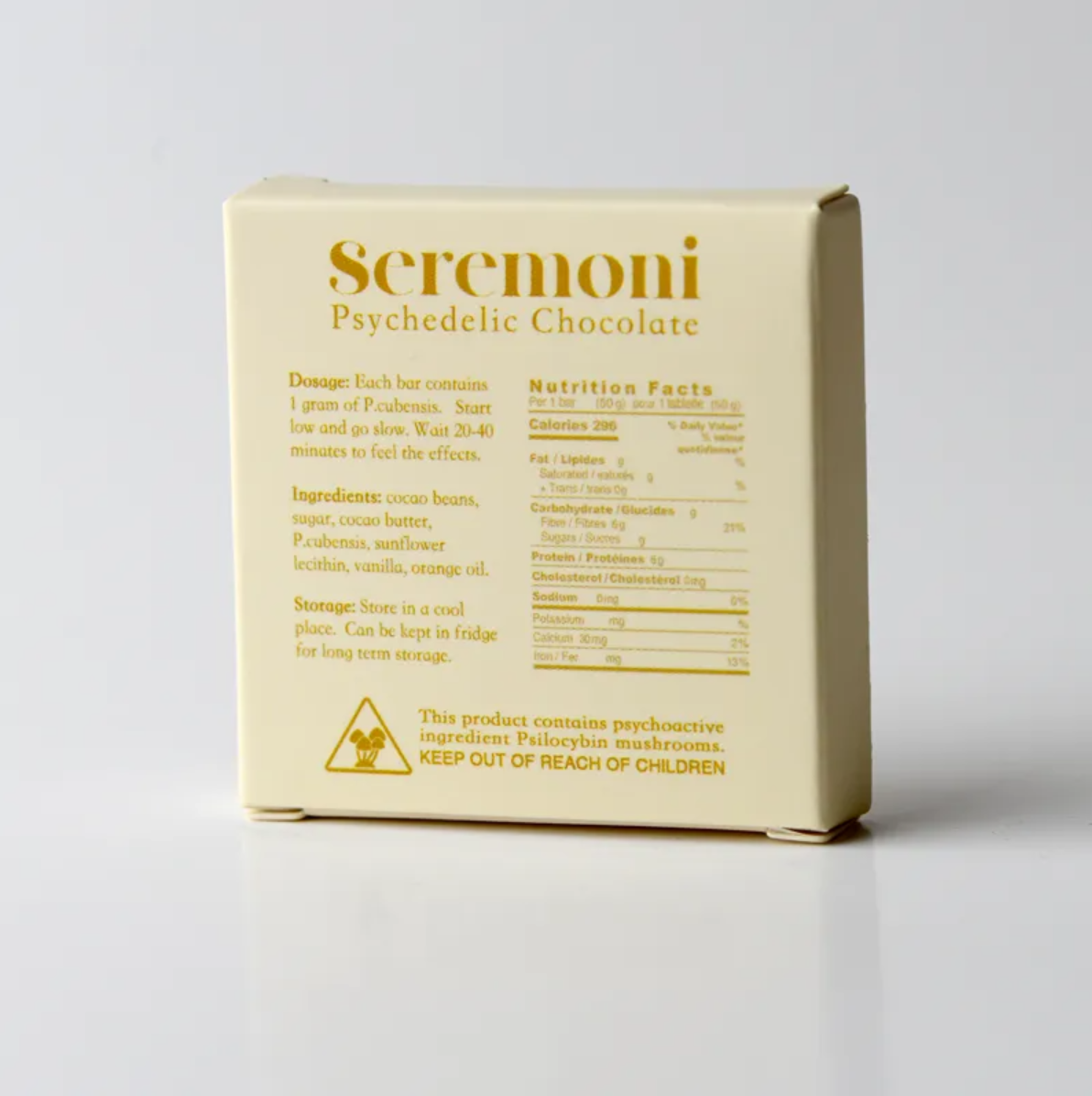 Seremoni Psilocybin Chocolate Bar (1000mg) - Orange - Image 2