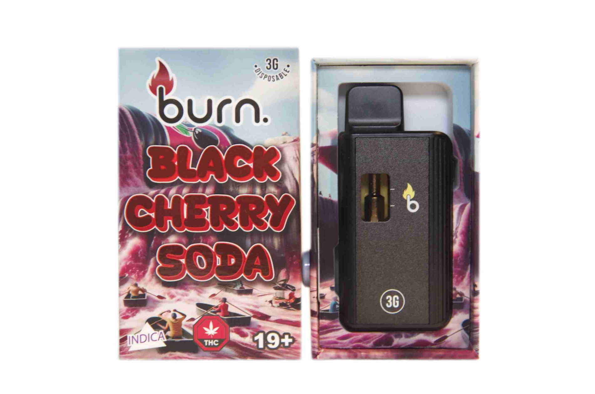 Burn Disposable Vape (3g) - Black Cherry Soda (Indica)