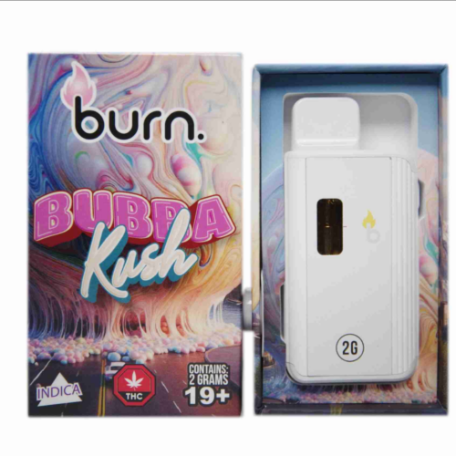Burn Disposable Vape (2g) - Bubba Kush (Hybrid)