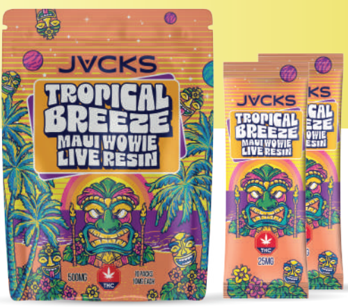 JACKS THC Powder Drink Mix - Tropical Breeze Maui Wowie LR 250mg