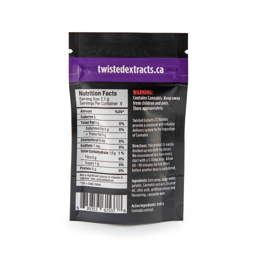 Twisted Extracts - Jelly Bombs 80mg - Fruit Punch (Indica) - Image 2