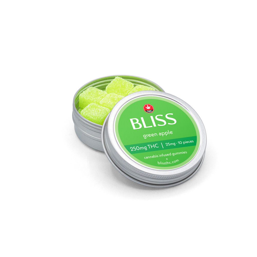 Bliss - THC Gummies (250mg) - Green Apple - Image 2