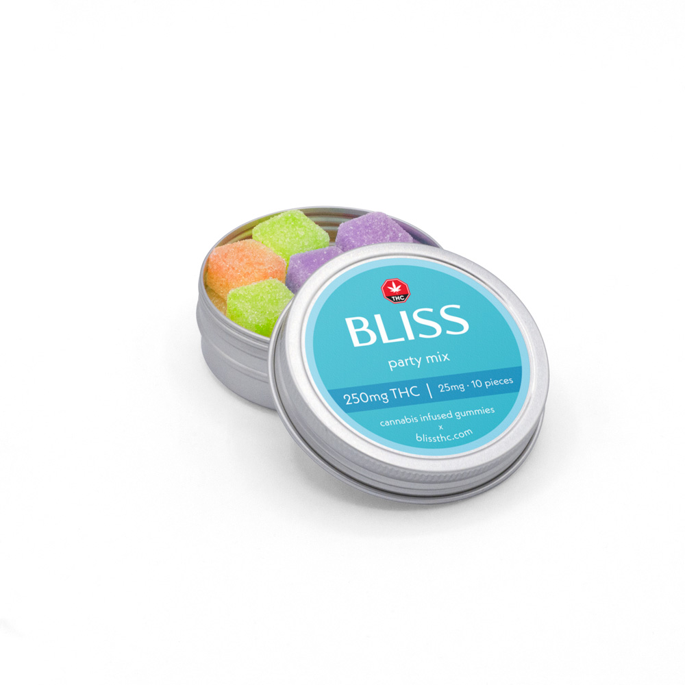 Bliss - THC Gummies (250mg) - Party Mix - Image 2