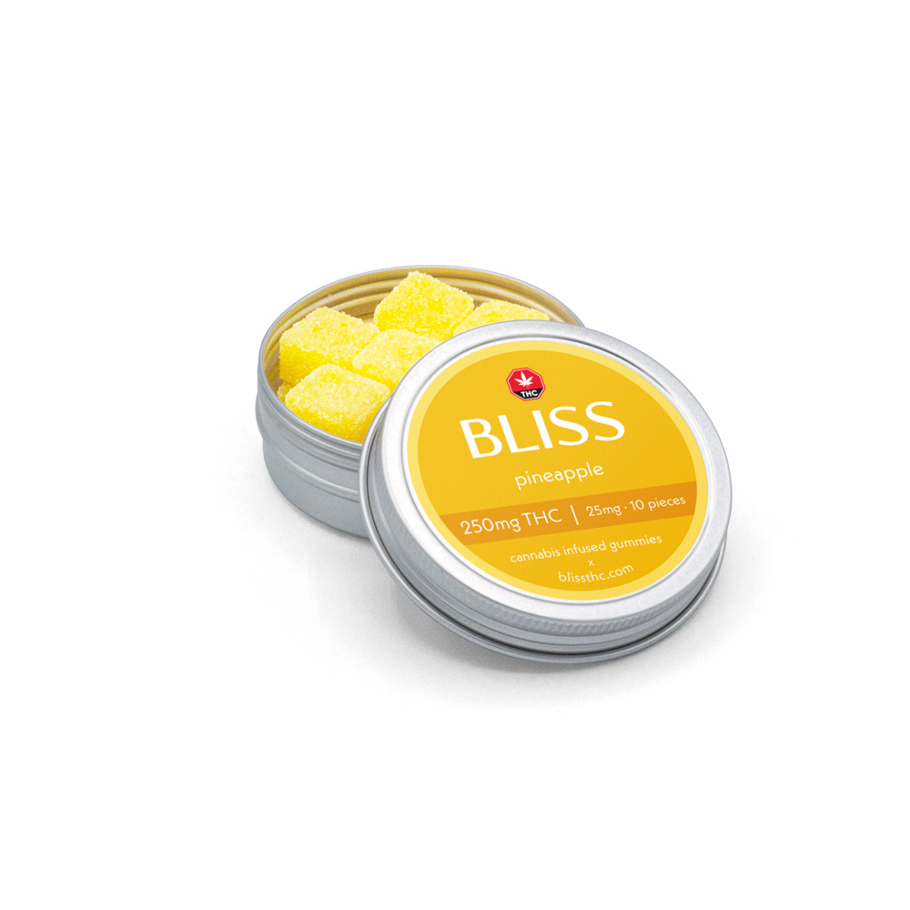 Bliss - THC Gummies (250mg) - Pineapple - Image 2