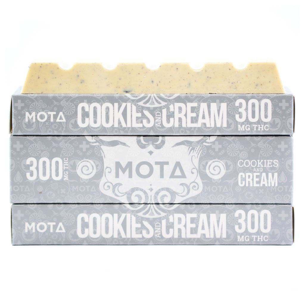 Mota White Chocolate Bar 300mg - Cookies and Cream