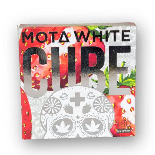 Mota - CBD Strawberries and Cream White Chocolate Cube 180mg
