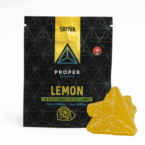 Proper Extracts - 1080mg THC Gummies - Lemon (Sativa)