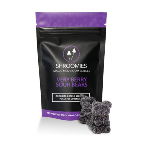 Shroomies Gummies - Very Berry Sour Bears (1000mg)