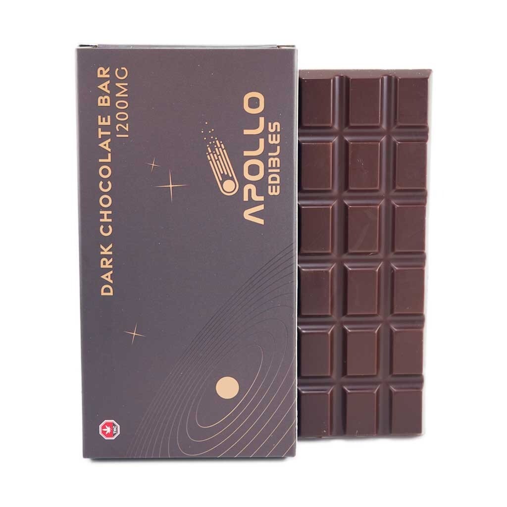The Apollo 1200mg THC Bar – Dark Chocolate is a bold, high-potency cannabis edible crafted for those who appreciate rich cocoa flavor paired with strong, long-lasting effects. Made with premium dark chocolate, this bar delivers a deep, slightly bitter taste profile with subtle natural sweetness, creating a more sophisticated alternative to milk-based options.