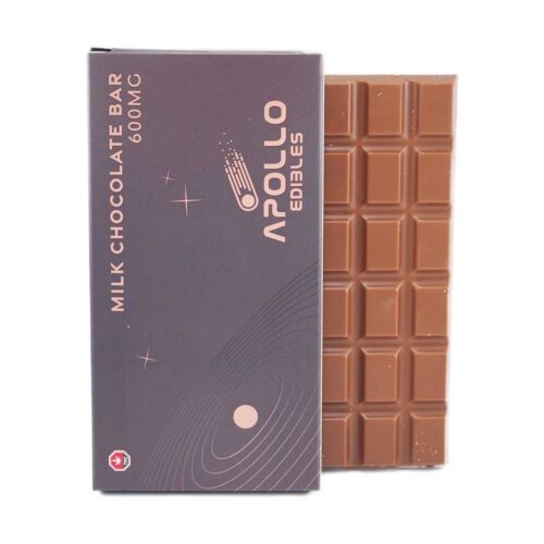 The Apollo 600mg THC Bar – Milk Chocolate is a classic cannabis-infused edible that delivers a smooth, creamy chocolate experience paired with high potency. Made with rich milk chocolate, this bar offers a sweet, velvety flavor profile that’s both comforting and easy to enjoy, making it a popular choice among chocolate lovers.