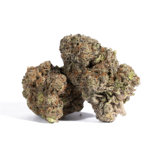 Pacific Frost is a great choice for any hybrid lover who appreciates a slight indica lean in their bud. The Pacific Frost high hits you almost as soon as you exhale, filling your mind with a lifted sense of cerebral happiness. This bliss will instantly wash away any negative or racing thoughts, replacing them with a sense of unfocused happiness. The flavor is on the lighter side of things, with a spicy fruity grape overtone accented by hints of fresh berries and herbs.