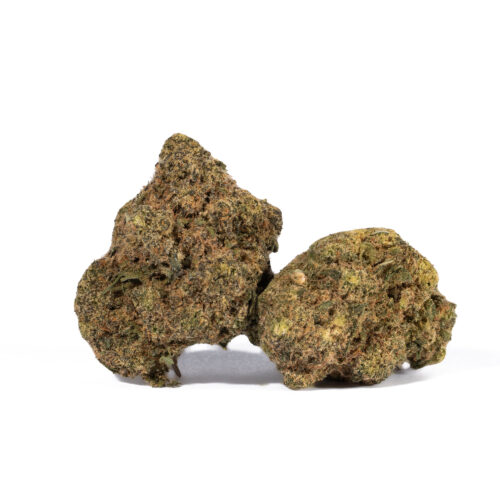 Pennywise is an indica-dominant hybrid strain known for its earthy, peppery flavor and high CBD content. It offers a calming body relaxation with a clear-headed, mildly uplifting effect, making it ideal for unwinding without heavy intoxication.